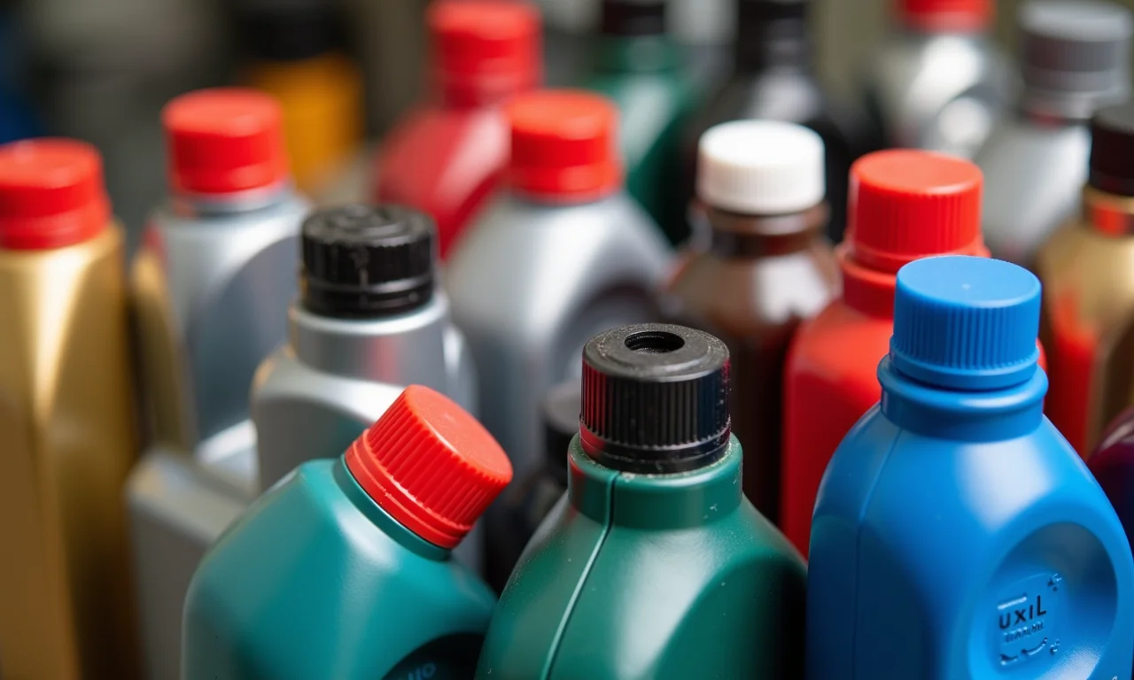 Diferentes tipos de óleos e graxas para motores elétricos.