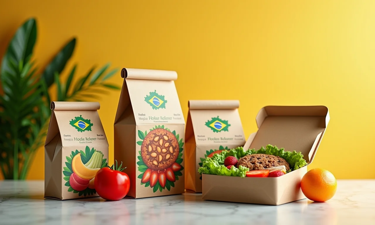 Embalagens adequadas e atraentes para marmitas.