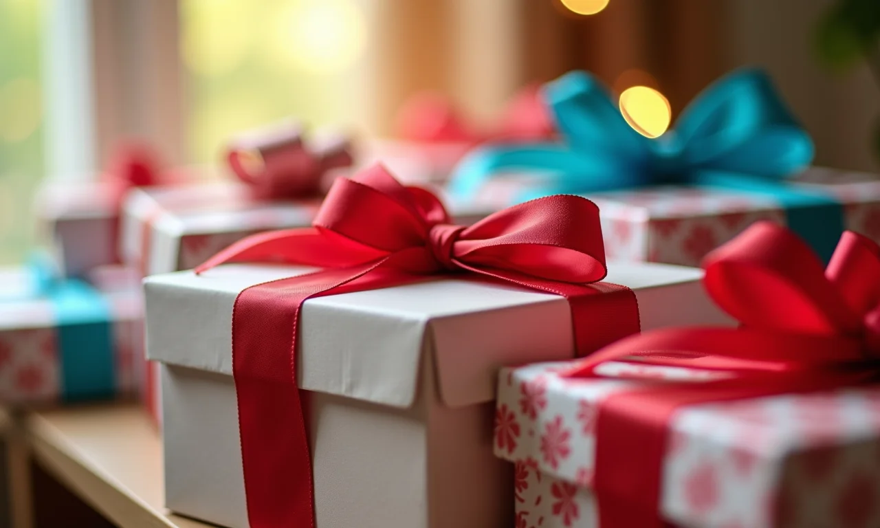 Embalagens de presente criativas feitas com caixas de sapato.