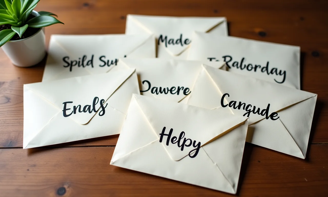 Envelopes com categorias de gastos definidos sobre a mesa.