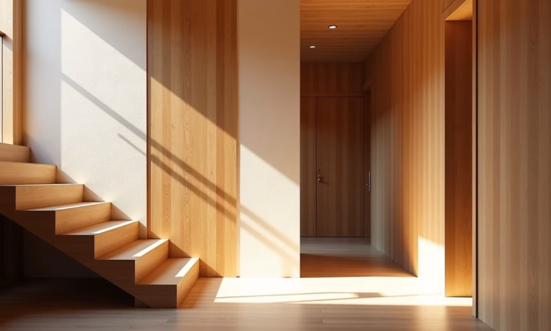 Escada moderna com diversos revestimentos de parede, estilo brasileiro vibrante.