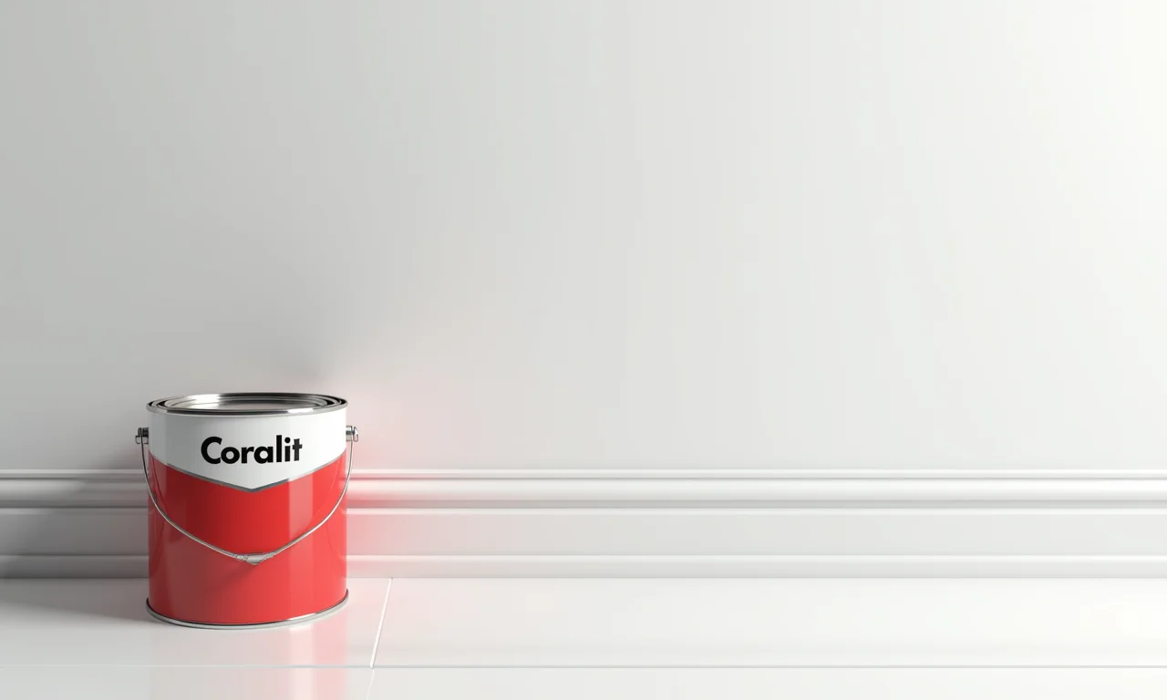 Esmalte Sintético Coralit Total para rodapé.