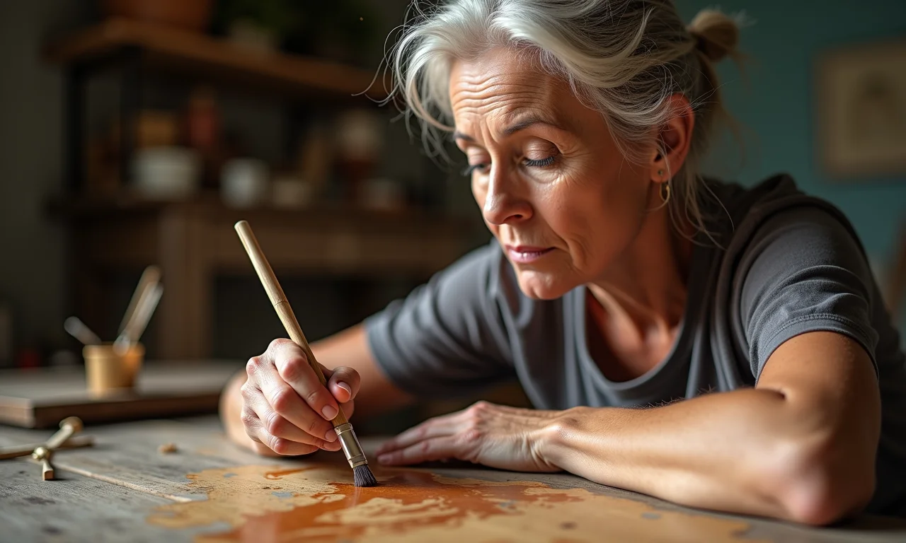 Especialista em madeira dando dicas de envernizamento.