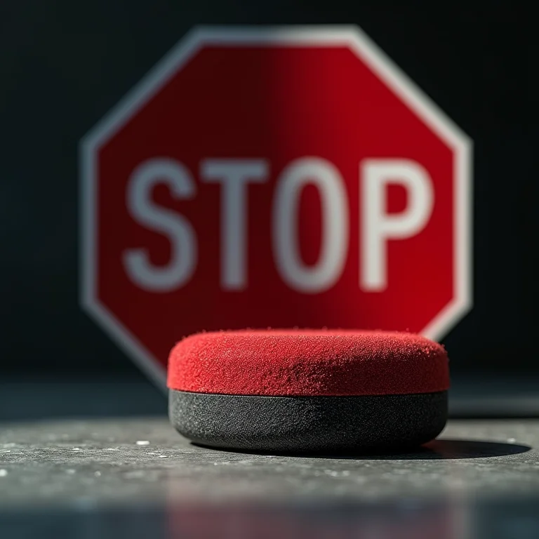 Esponja abrasiva proibida para cimento queimado