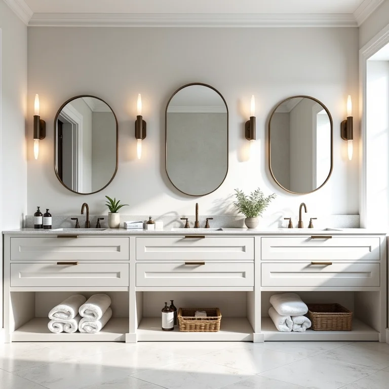 Estilos de gabinete de banheiro: contemporâneo, clássico, rústico