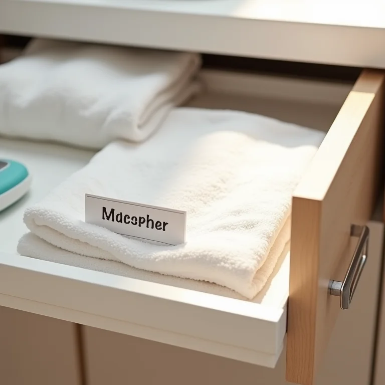 Etiquetas para identificar panos de prato