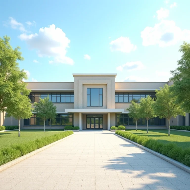 Fachada de escola reformada, valorizando o patrimônio e atraindo a comunidade.