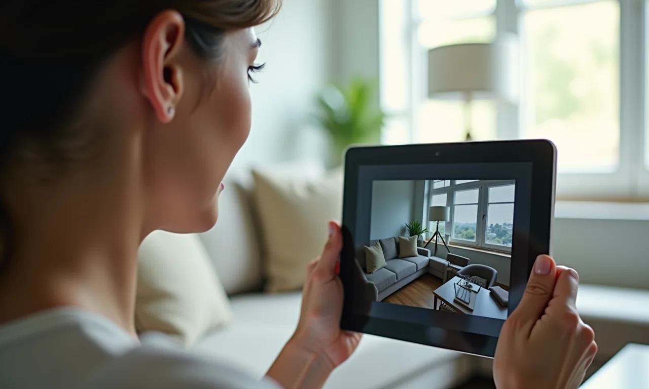 Gravação de imagens da câmera de segurança sendo revistas em um tablet.