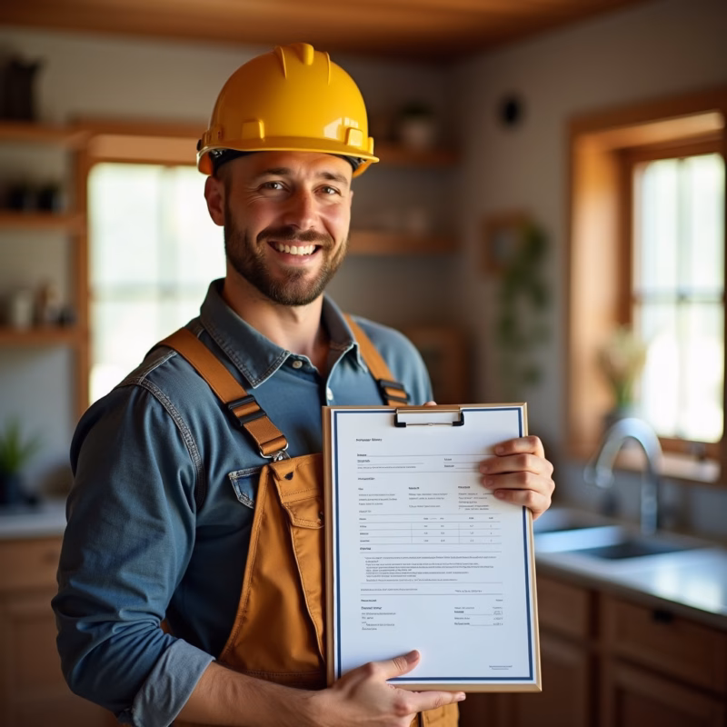 Orçamento detalhado para pequenos reparos.