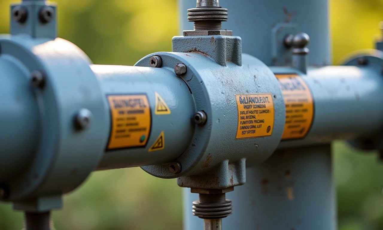 Haste de aterramento instalada conforme as normas técnicas.