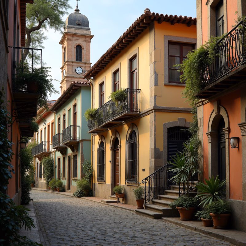 Casarões antigos na Rua XV de Novembro, Joinville.