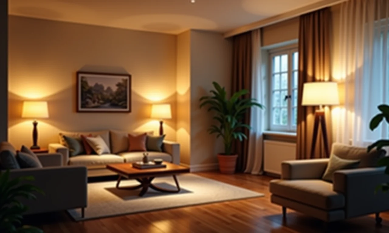 Iluminação estratégica em apartamento para alugar.