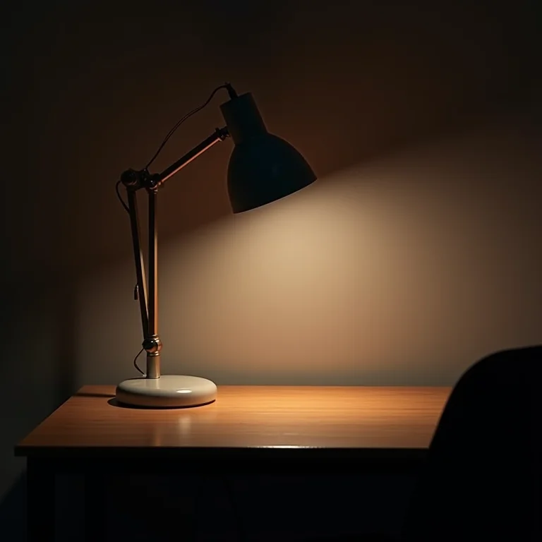 Iluminação inadequada em quarto de adolescente