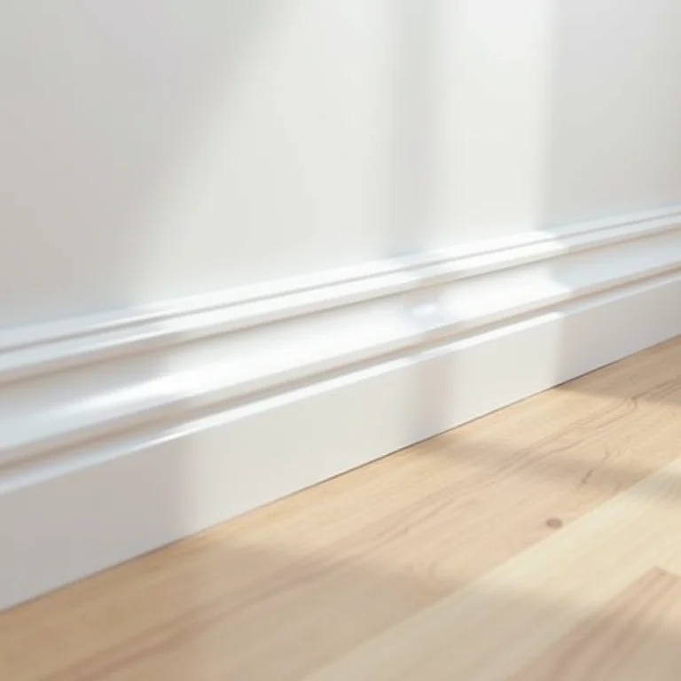 Instalação fácil de rodapé de alumínio