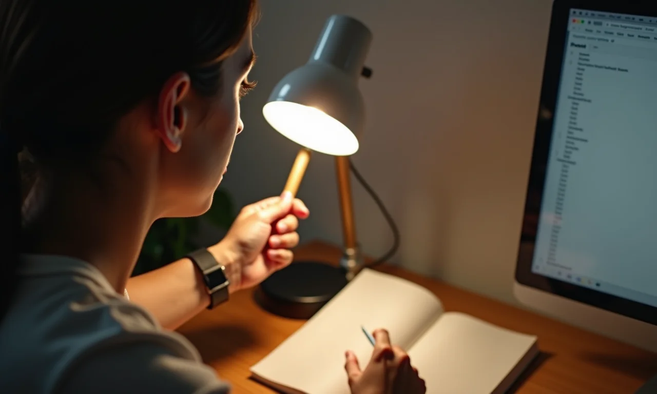 Instalação fácil de uma luminária de clip em uma mesa.