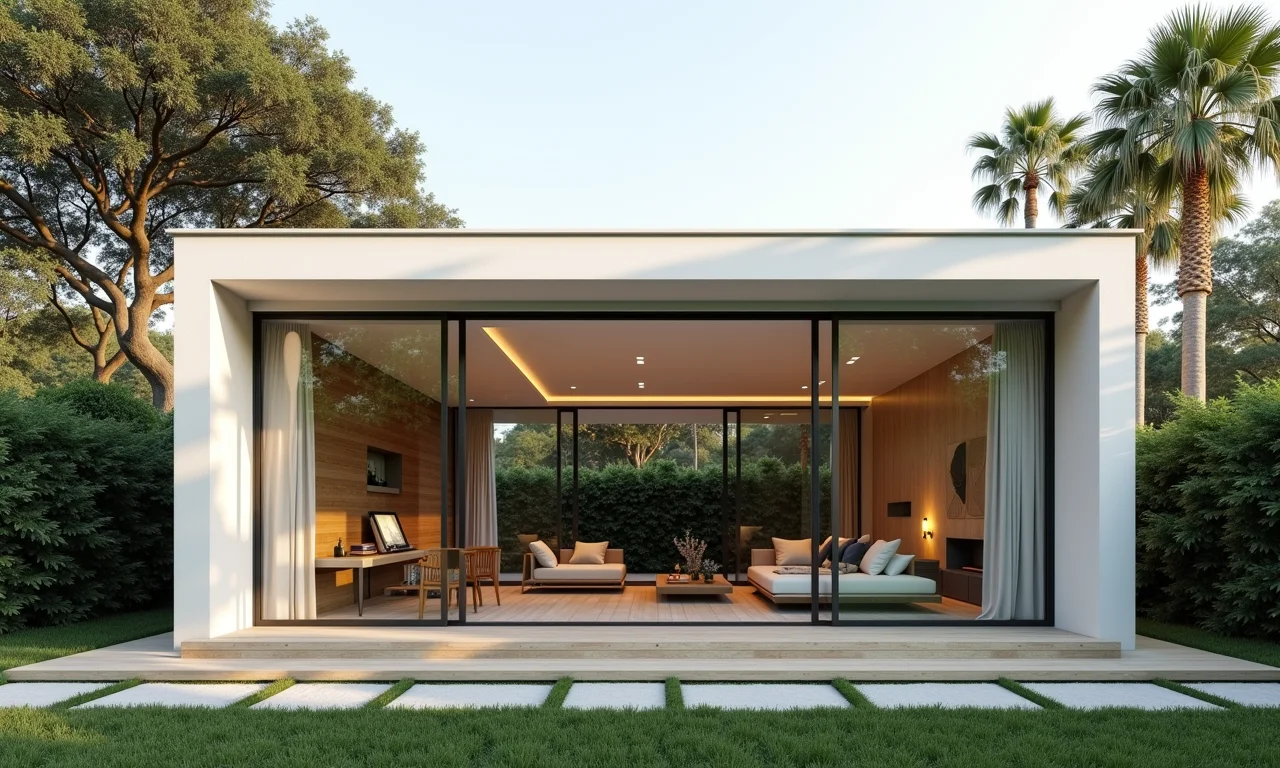 Janelas grandes e modernas em fachada de casa.