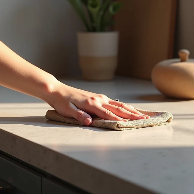 Limpeza diária do cimento queimado.