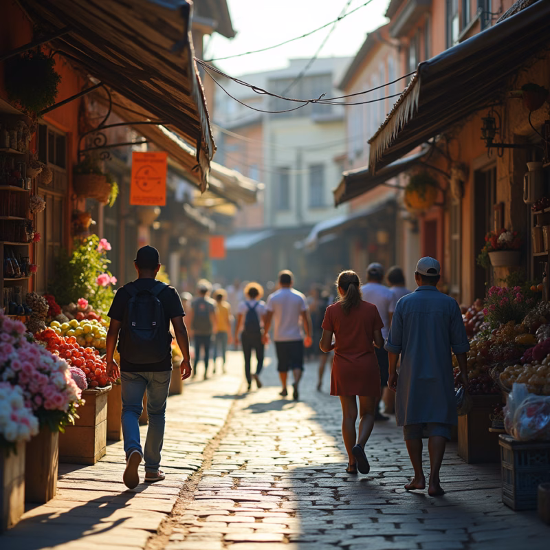 Comércio local na Rua Itajaí, Joinville.