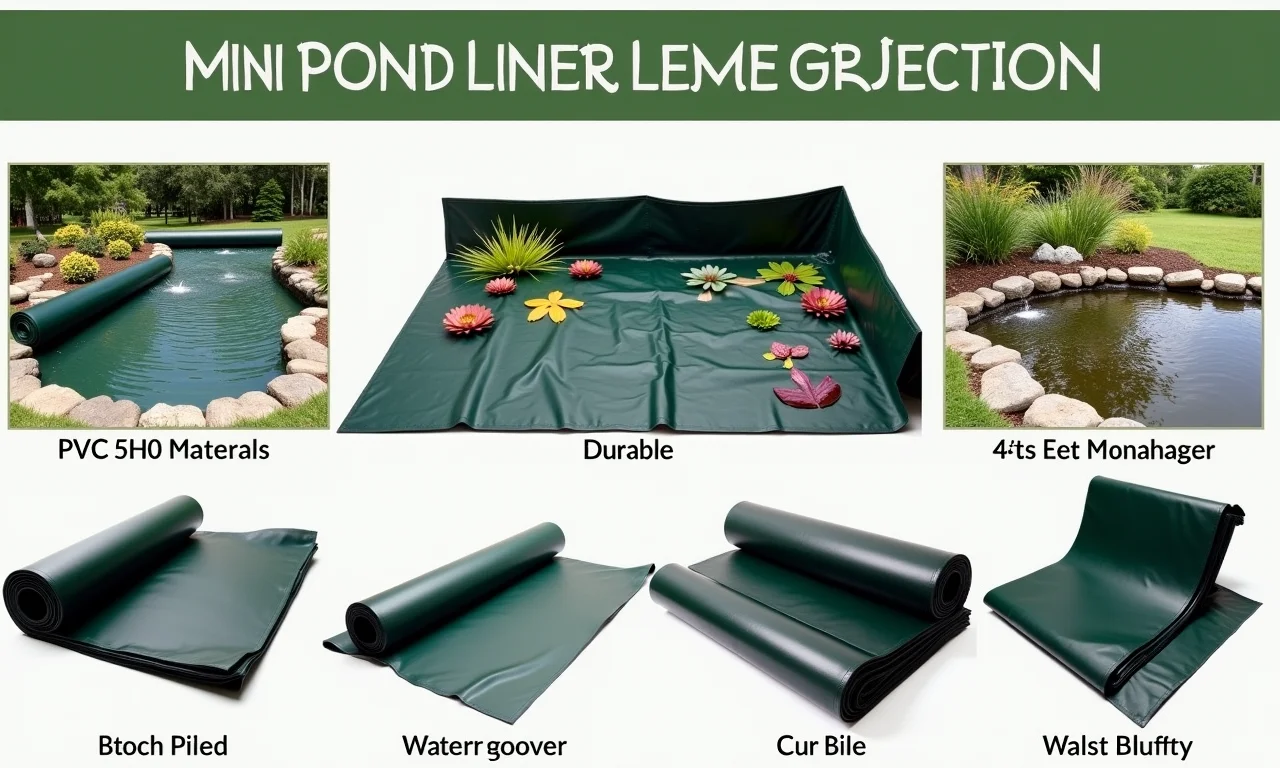 Lonas de PVC para impermeabilização de mini lagos.