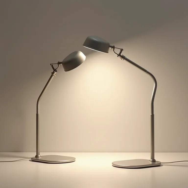 Luminárias de mesa articuladas Taschibra para estudo