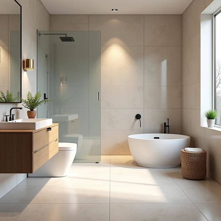 Materiais econômicos para reformar o piso do banheiro