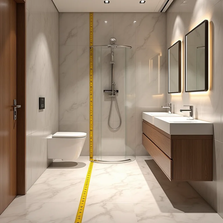 Medidas ideais para um banheiro acessível com espaço para manobra de cadeira de rodas