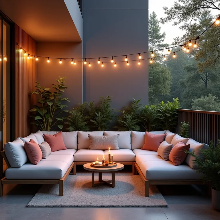 Móveis confortáveis e adequados para varandas de apartamento.