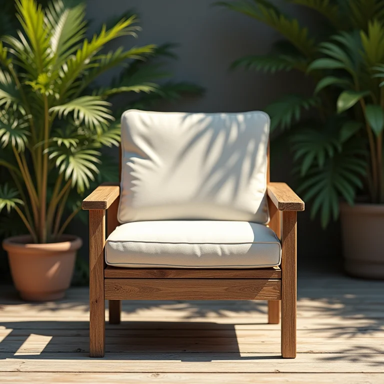 Móveis de varanda desconfortáveis e inadequados.