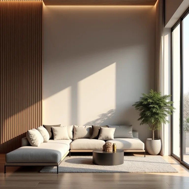 Móveis e objetos que ajudam a disfarçar a viga.