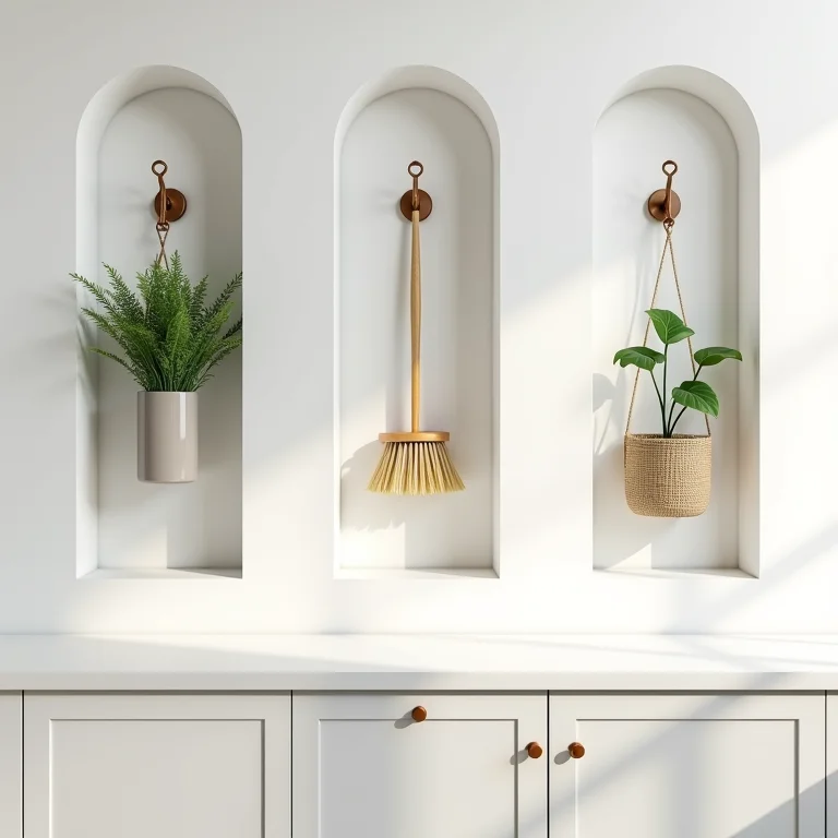 Nichos e ganchos: pequenos detalhes que fazem a diferença na organização.