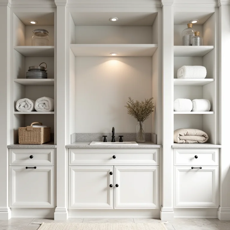 Nichos embutidos discretos e funcionais