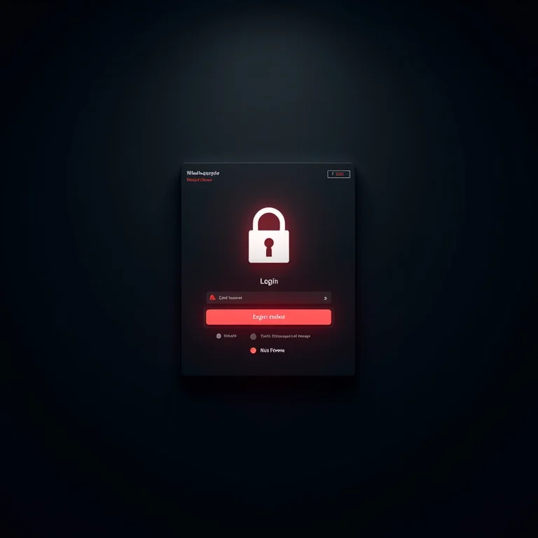 Página de login de um site clonado com um cadeado falso.