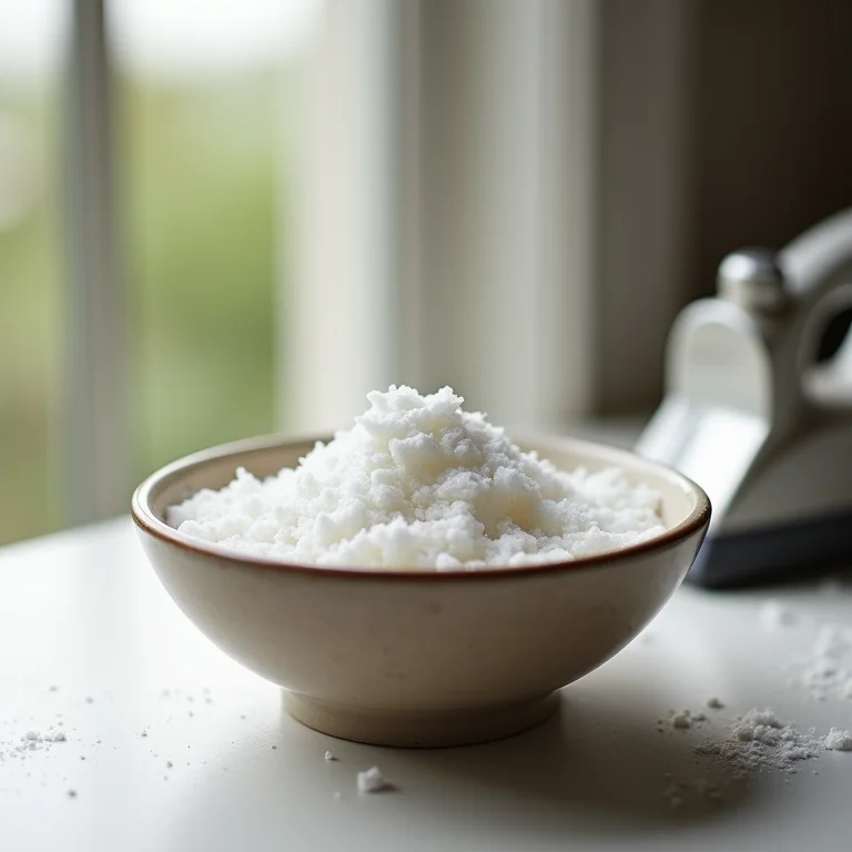 Pasta de bicarbonato de sódio para limpar ferro de passar.