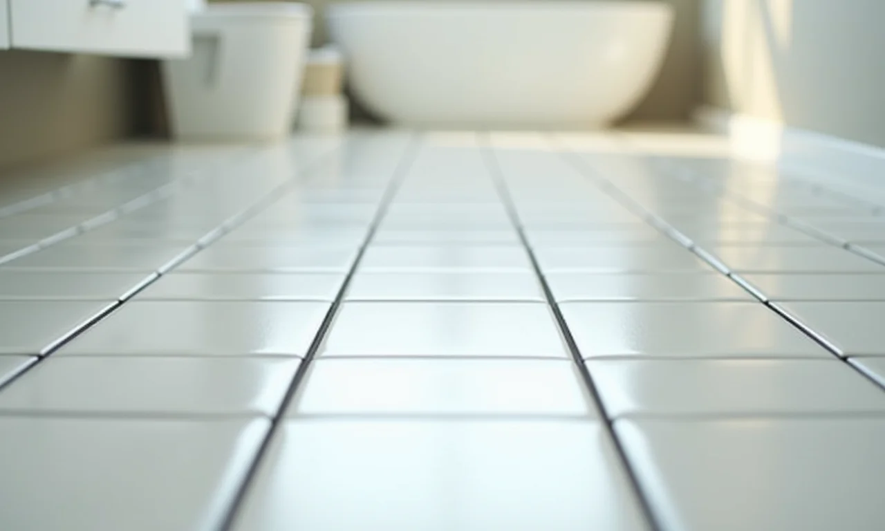 Piso de porcelanato polido fácil de limpar.