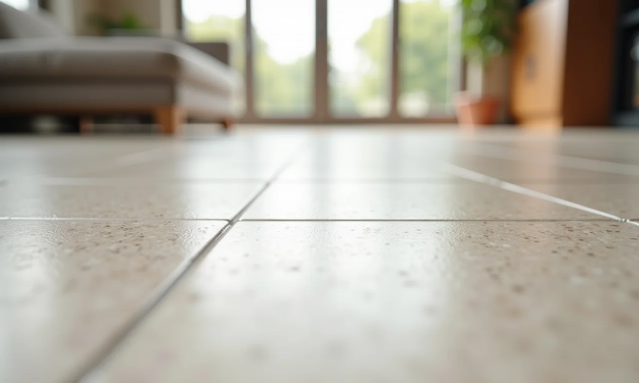 Piso Granilite conservado após anos de uso.