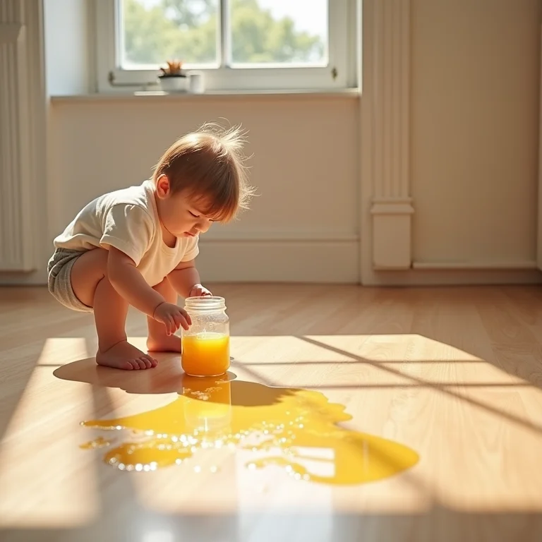 Piso infantil resistente a manchas e fácil de limpar