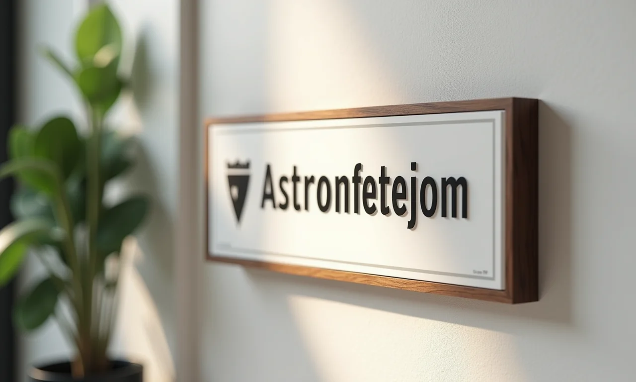 Placas personalizadas de banheiro com logotipo da empresa.