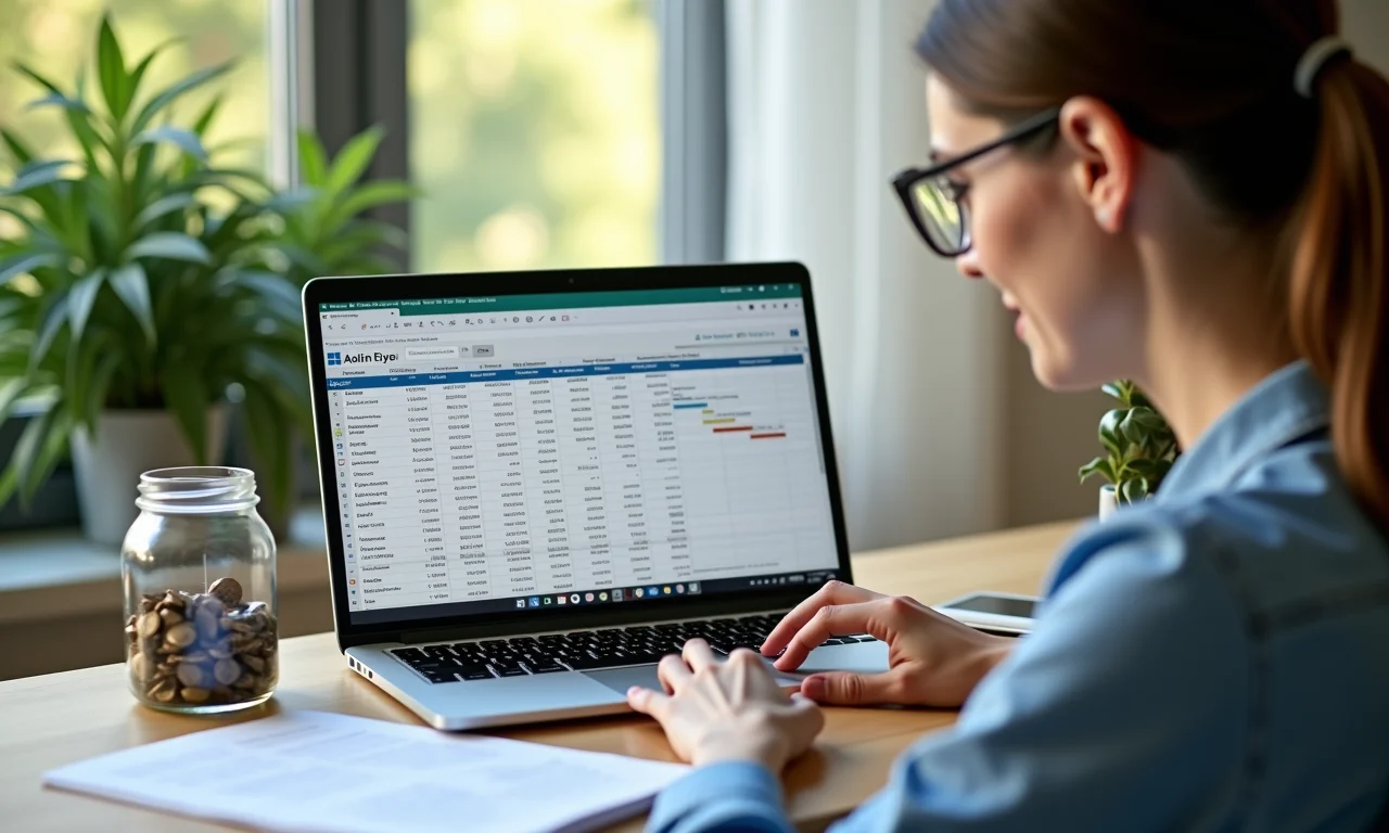 Planilha de controle financeiro infantil inspirada no método do cofrinho de 4 potes.