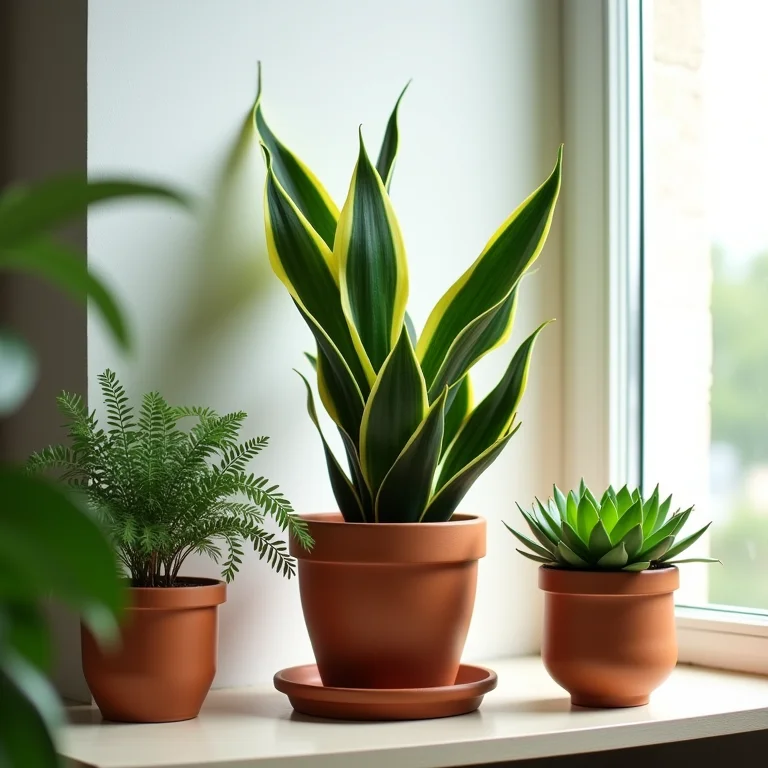 Plantas em vasos decorando o ambiente