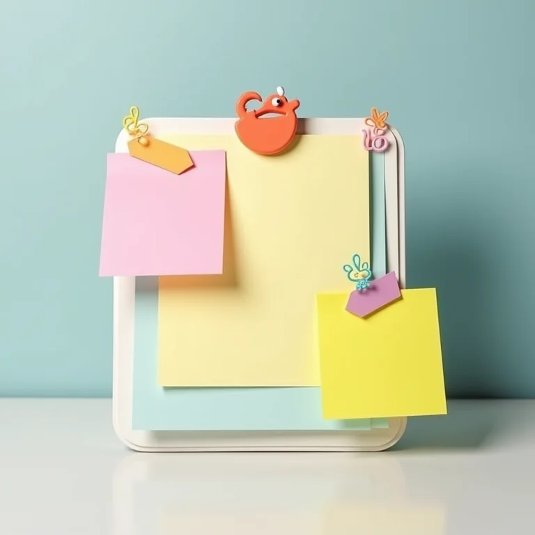 Porta-lembretes criativo com prancheta única