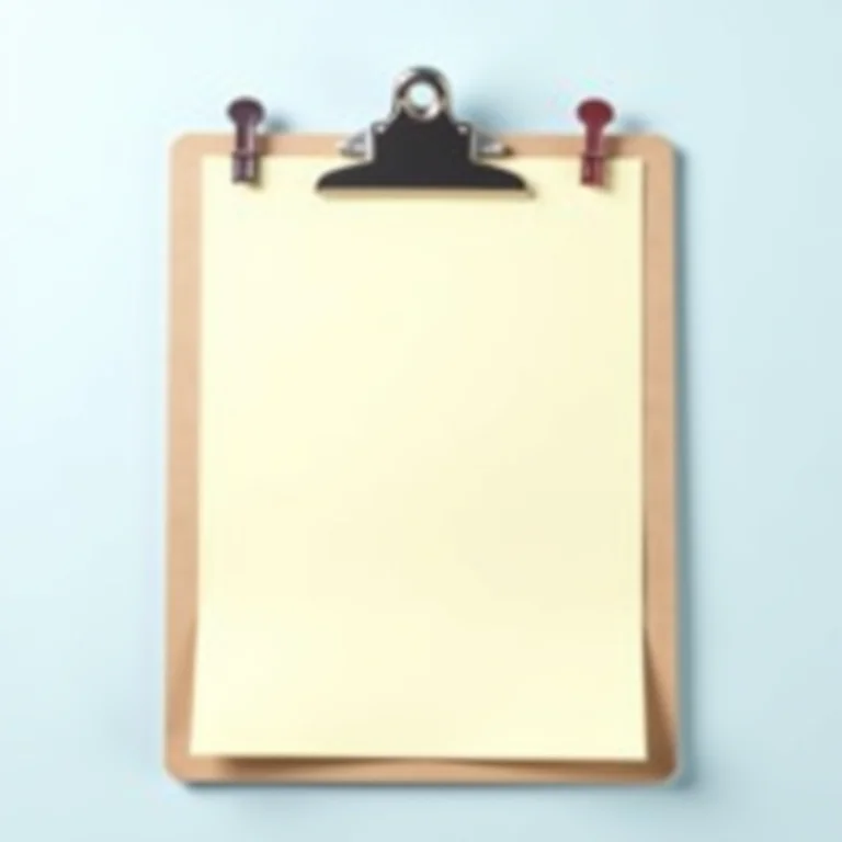 Prancheta como porta-recados criativo.