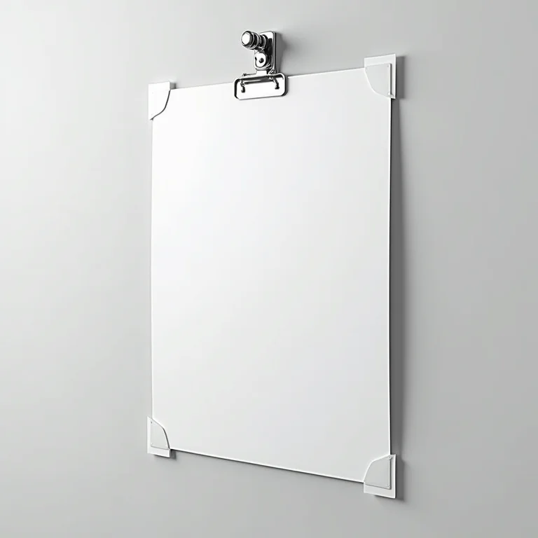 Pranchetas fixadas na parede sem furos