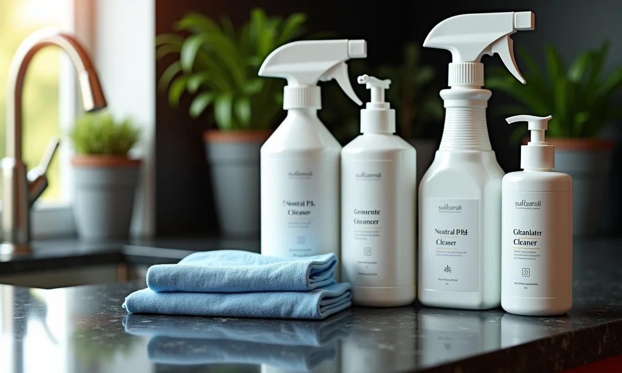 Produtos de limpeza adequados para granito preto São Gabriel.