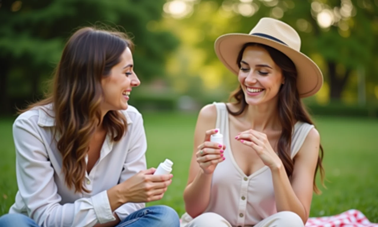 Proteção contra mosquitos em piquenique.