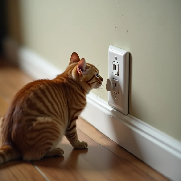Protetores de tomada: segurança extra para gatos.