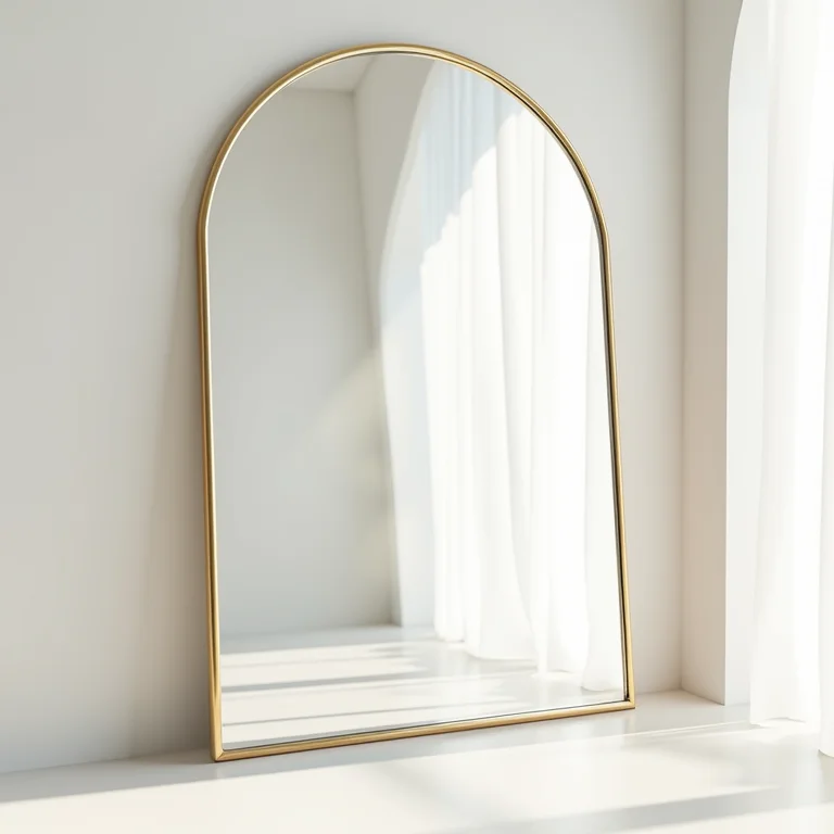 Reflexo de espelho mostrando o efeito de ampliação do espaço