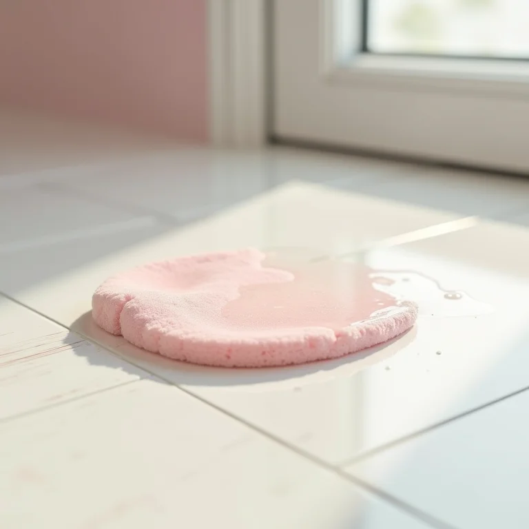 Removedor de esmalte sem acetona sendo usado para limpar mancha de tinta.