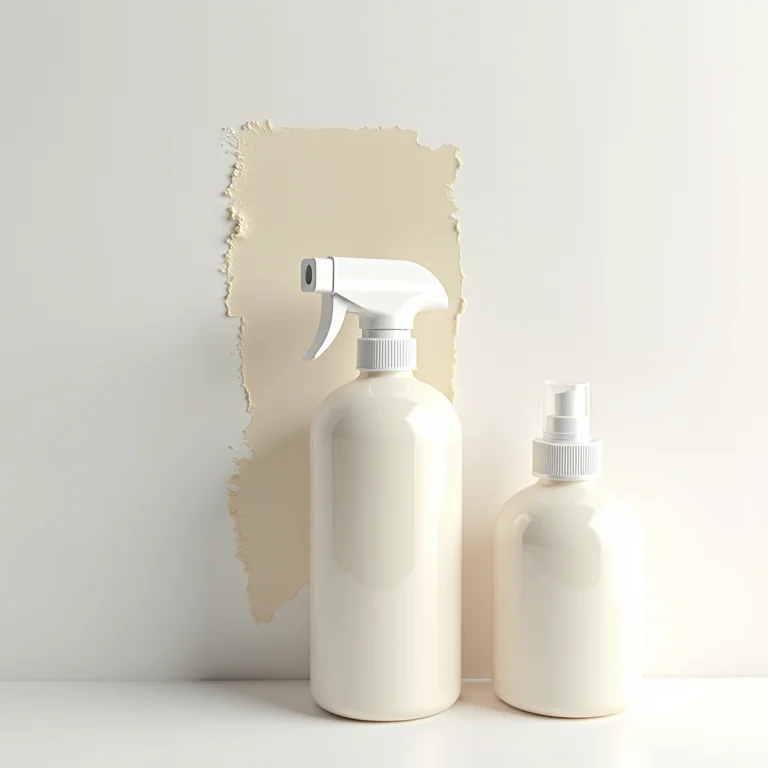 Removedor de tinta à base de água próximo a mancha na parede.