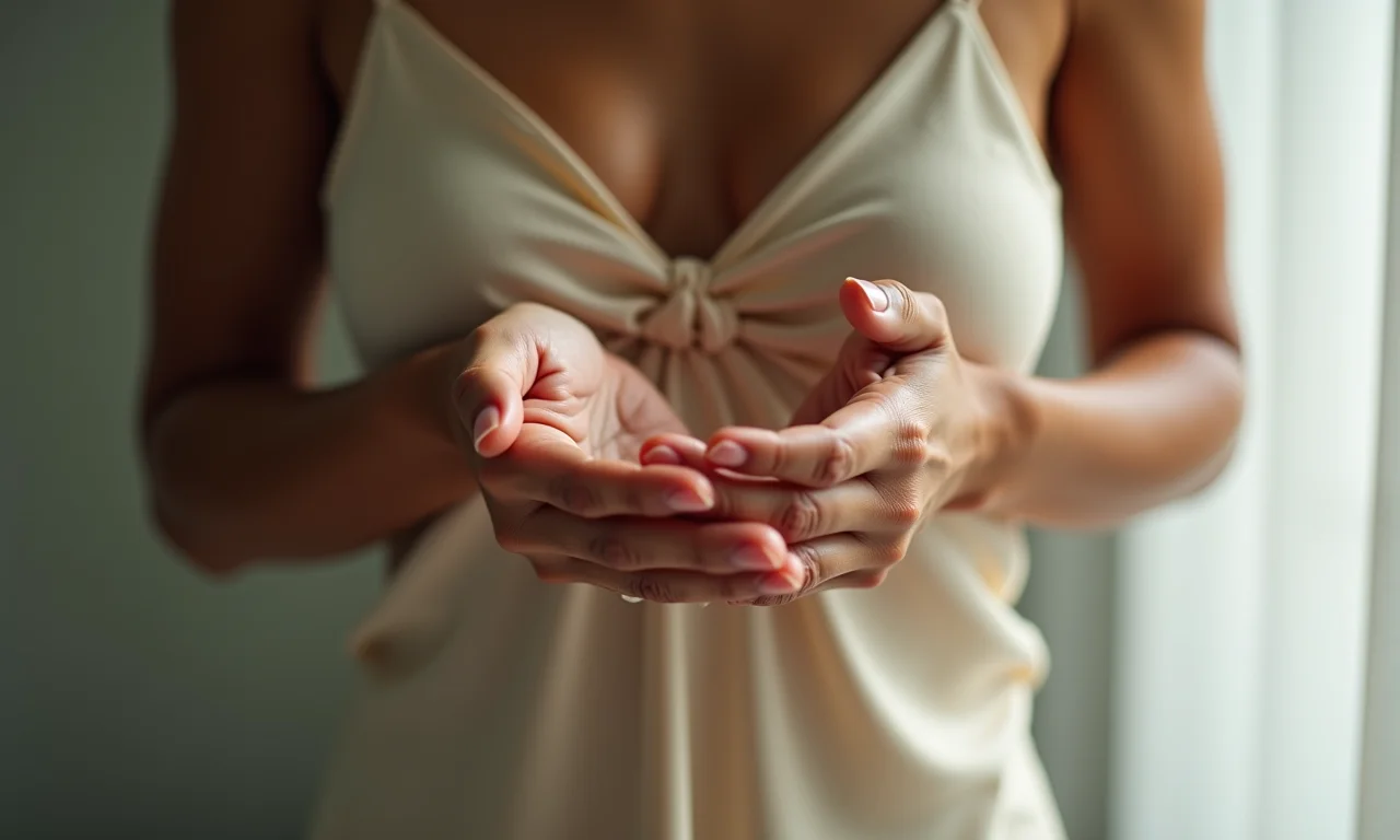 Removendo o excesso de água da roupa de seda sem torcer.