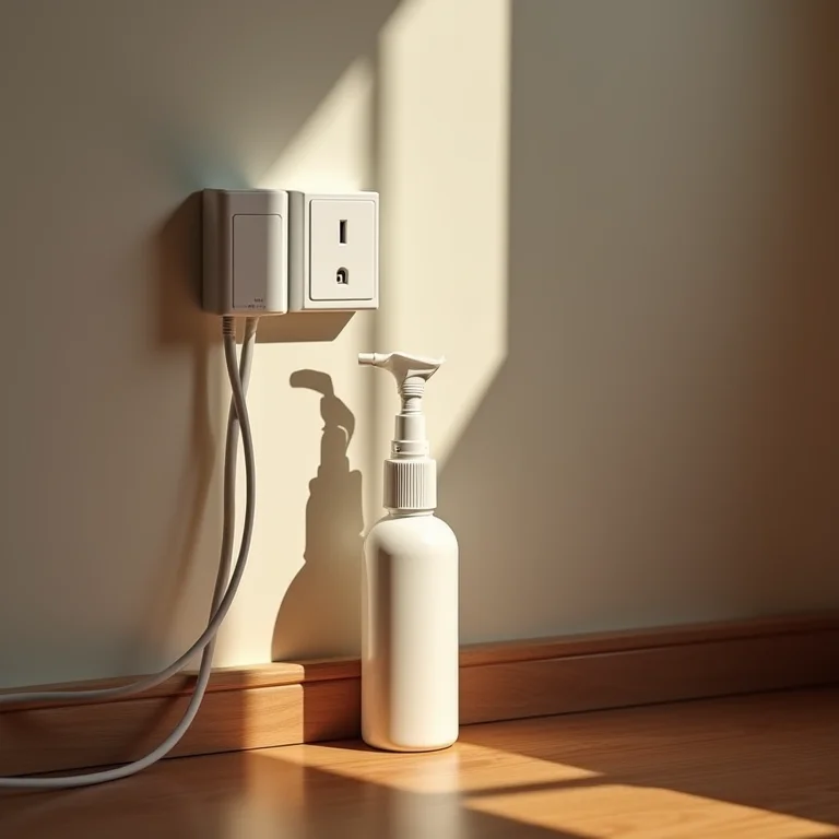 Repelente natural próximo a fios elétricos